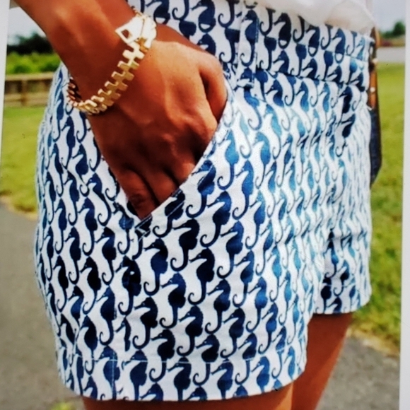 LADIES J CREW SZ 4 SEAHORSE PRINT SHORTS - Picture 13 of 13